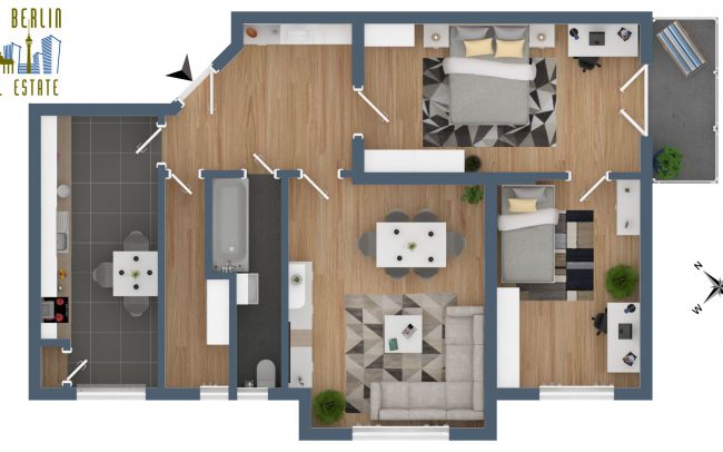 freie EigentumswohnugWE 27 / 3. OG mitte / 81,64 qm / 3 Zi / 310.000,00